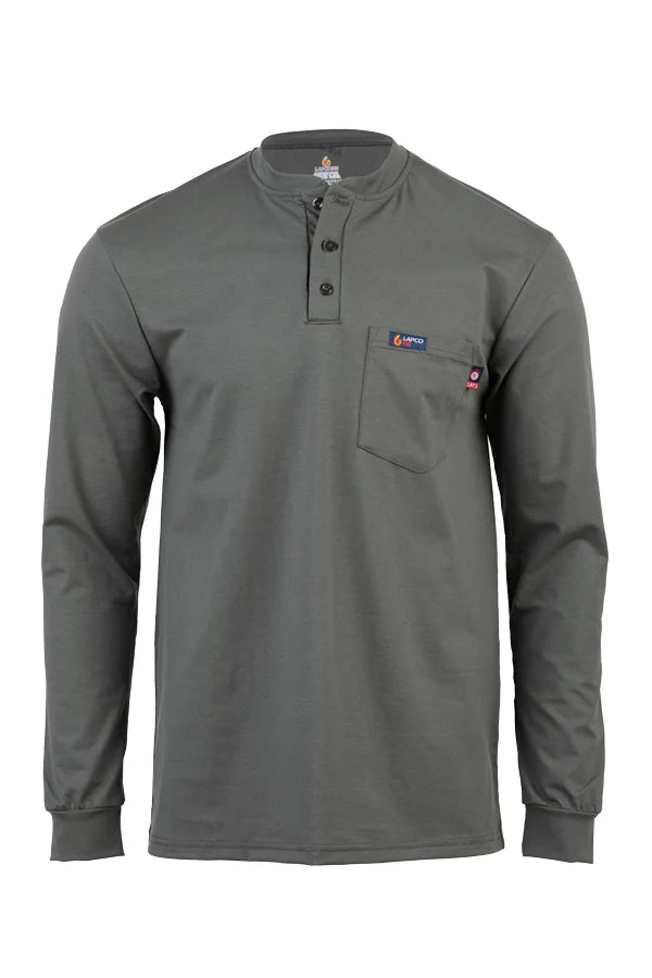 FRT-HJE-6GY - 6oz. FR Henley Tees – LAPCO Factory Outlet Store