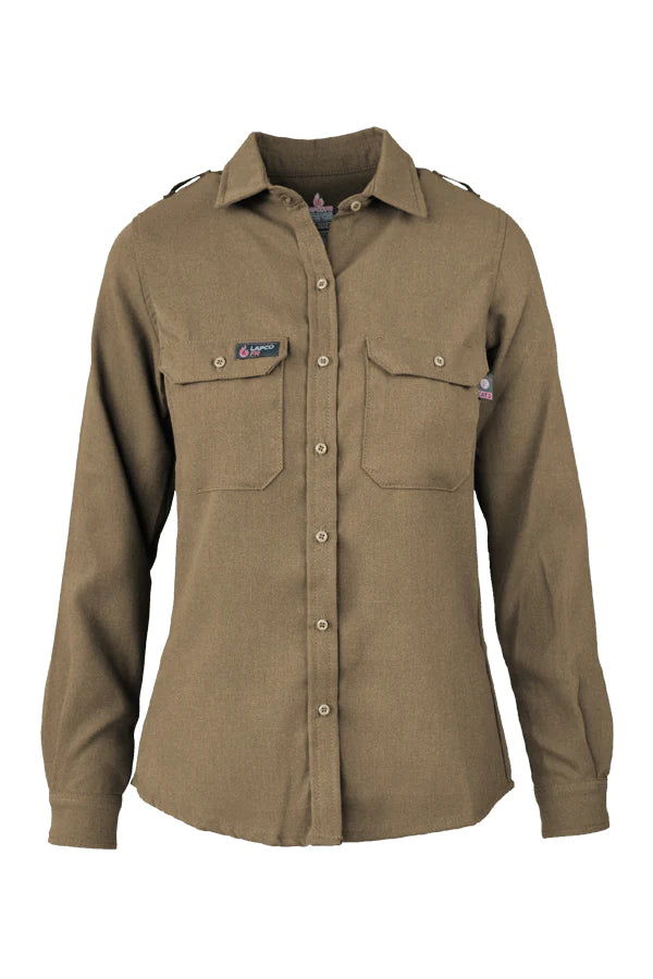L-TCS5KH - Ladies FR Uniform Shirts made with 5oz. TecaSafe