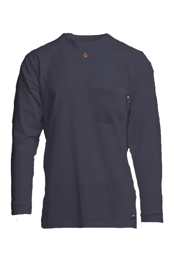 FRT-USHLSP6NY - FR Pocket T-Shirts | 6oz. 93/7 Knit - Navy – LAPCO
