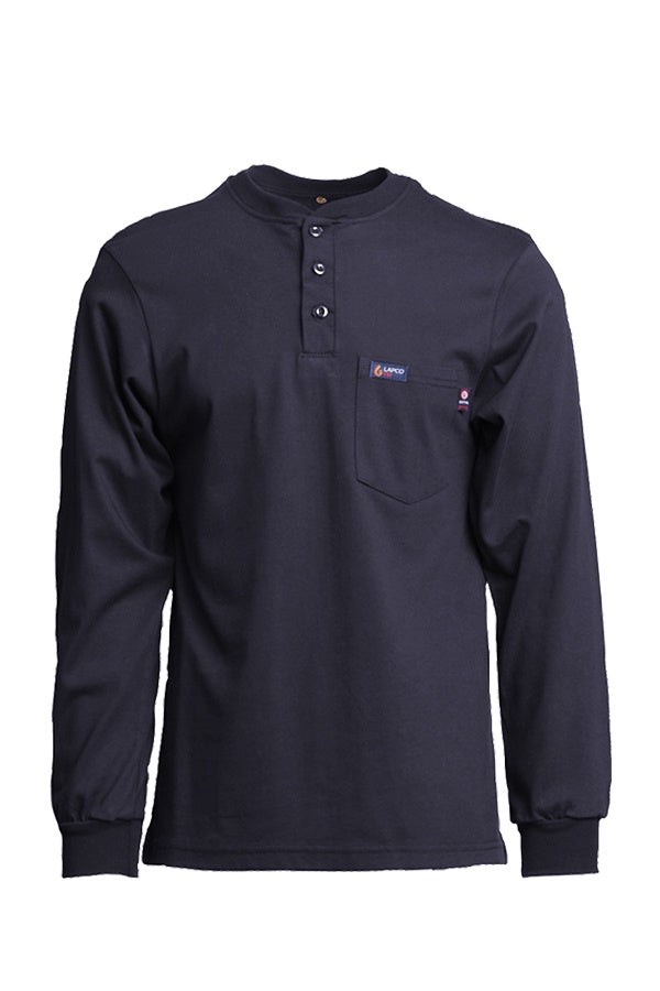FRT-HJE-NVY - 7oz. FR Henley Tees – LAPCO Factory Outlet Store