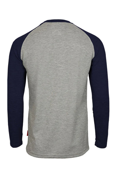 FRT-RHP-GYN - Flame-Resistant Raglan Sleeve Henley T-Shirt – 6oz FRT-RHP-GYN - Flame-Resistant Raglan Sleeve Henley T-Shirt – 6oz