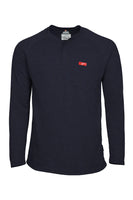 FRT-RHP-NVY - Flame-Resistant Raglan Sleeve Henley T-Shirt – 6oz FRT-RHP-NVY - Flame-Resistant Raglan Sleeve Henley T-Shirt – 6oz