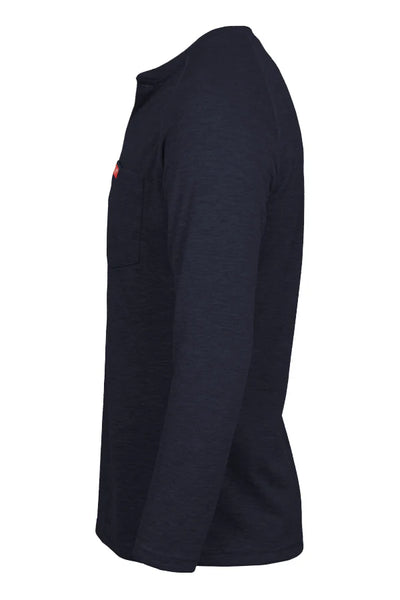 FRT-RHP-NVY - Flame-Resistant Raglan Sleeve Henley T-Shirt – 6oz FRT-RHP-NVY - Flame-Resistant Raglan Sleeve Henley T-Shirt – 6oz