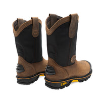 HL-200 STL /Black & Brown - Men's HL-200 Steel Toe Pull On Work Boot