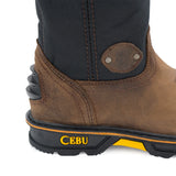 HL-200 STL /Black & Brown - Men's HL-200 Steel Toe Pull On Work Boot