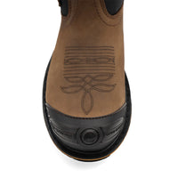 HL-200 STL /Black & Brown - Men's HL-200 Steel Toe Pull On Work Boot
