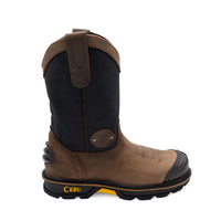 HL-200 STL /Black & Brown - Men's HL-200 Steel Toe Pull On Work Boot