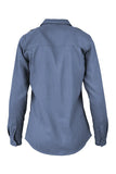 L-TCS5MB - Ladies FR Uniform Shirts made with 5oz. TecaSafe One® Inherent | Medium Blue