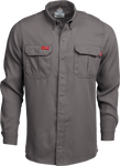 TCS5GY - FR Modern Uniform Shirt | 5oz. Tecasafe® One Inherent | Gray
