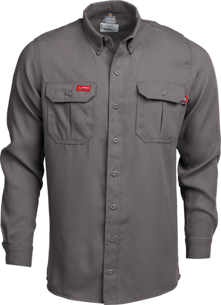 TCS5GY - FR Modern Uniform Shirt | 5oz. Tecasafe® One Inherent | Gray ...
