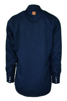 TCSW5DN - FR Modern Western Shirt made with 5oz. TecaSafe® One Inherent | Denim Navy