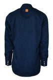 TCSW5DN - FR Modern Western Shirt made with 5oz. TecaSafe® One Inherent | Denim Navy