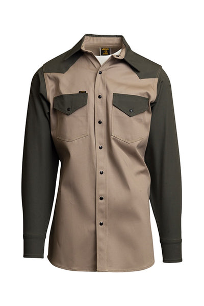 KG - 10oz. Non-FR Heavy-Duty Two-Tone Welding Shirts